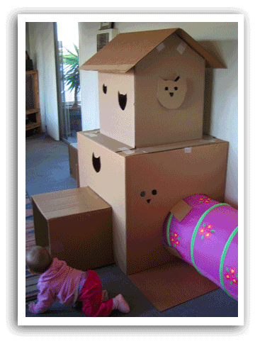 cardboard play castle